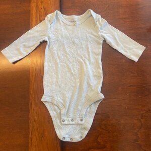 Carter’s Baby Pointelle Onesie 9M Long Sleeve Neutral Bodysuit